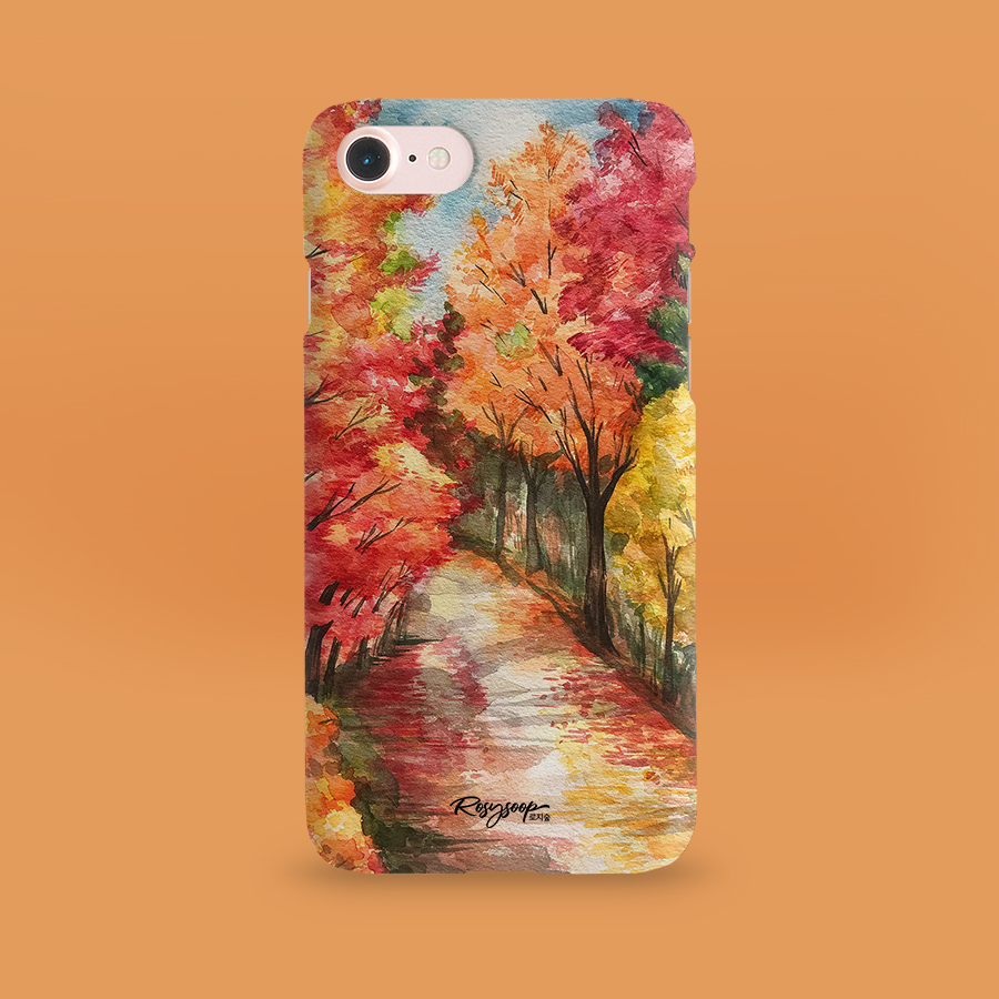 가을길을 걷다, 로지숲 작가 폰케이스 아이폰 15 갤럭시 S24 플립 폴드
